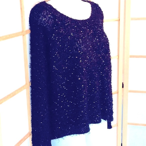 Sparkly Eyelash Confetti MetallicThreads Sweater - Picture 1 of 11